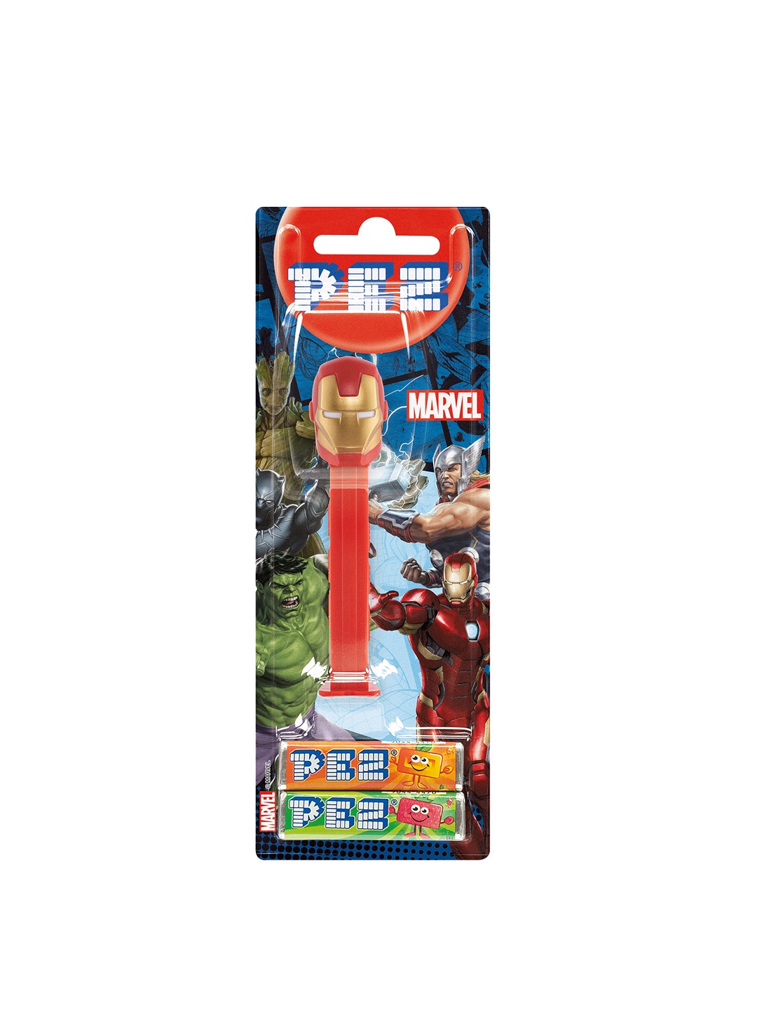 

PEZ Iron Man Marvel Candy 17gm, Red