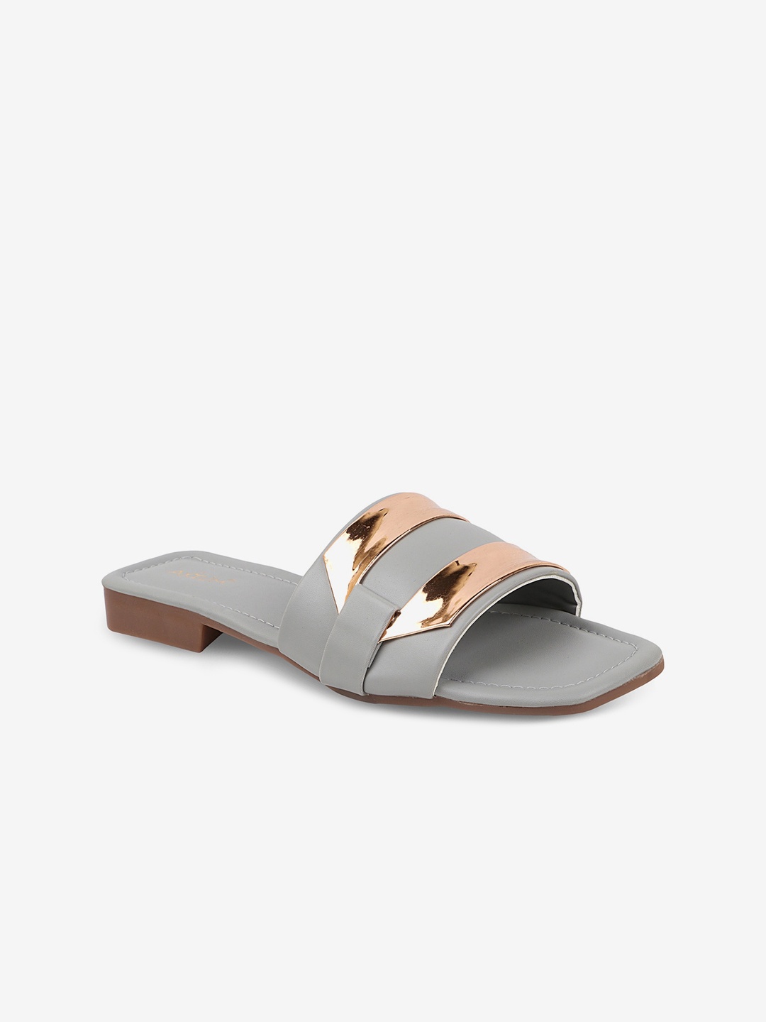 

AXIUM Open Toe Flats, Grey