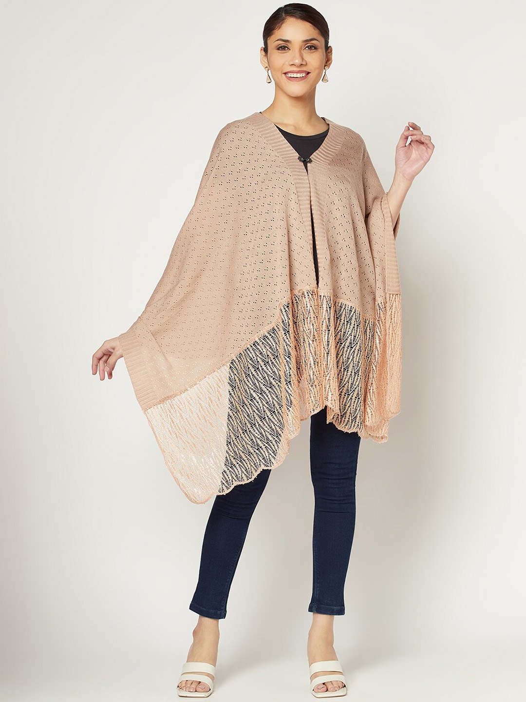 

Knitstudio Self Design Acrylic Shawl, Pink