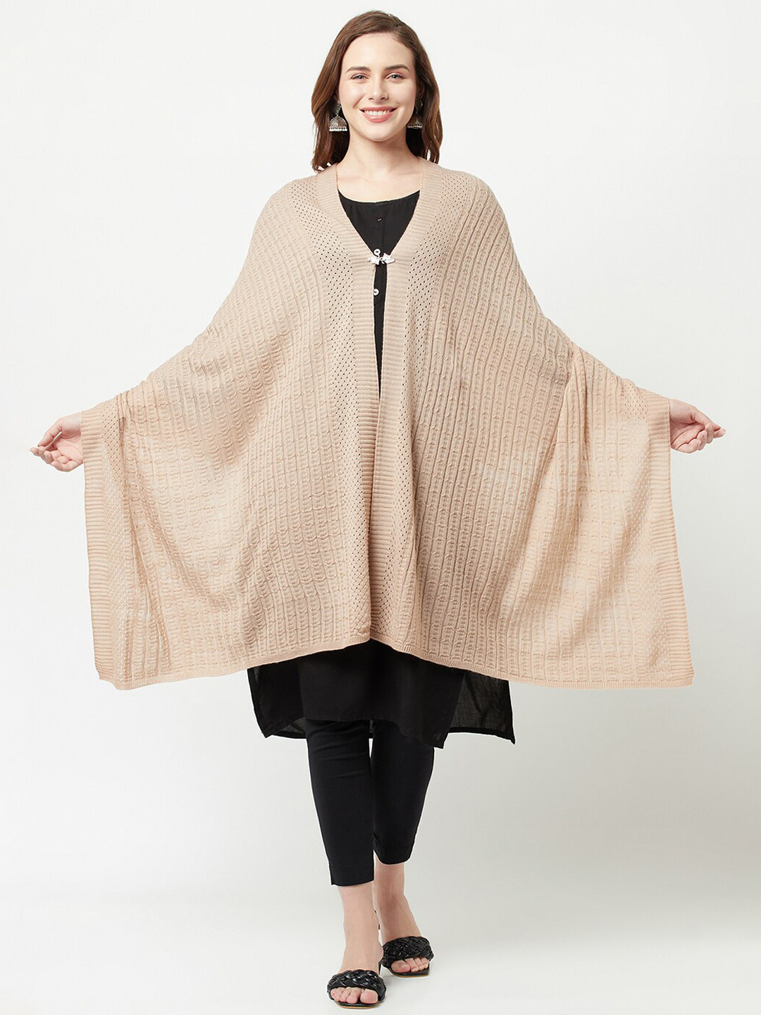 

Knitstudio Self-Design Acrylic Shawl, Pink