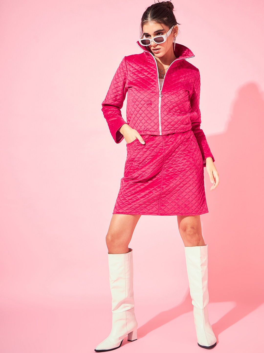 

Athena Sweatshirt With Skirt Co-Ords, Pink