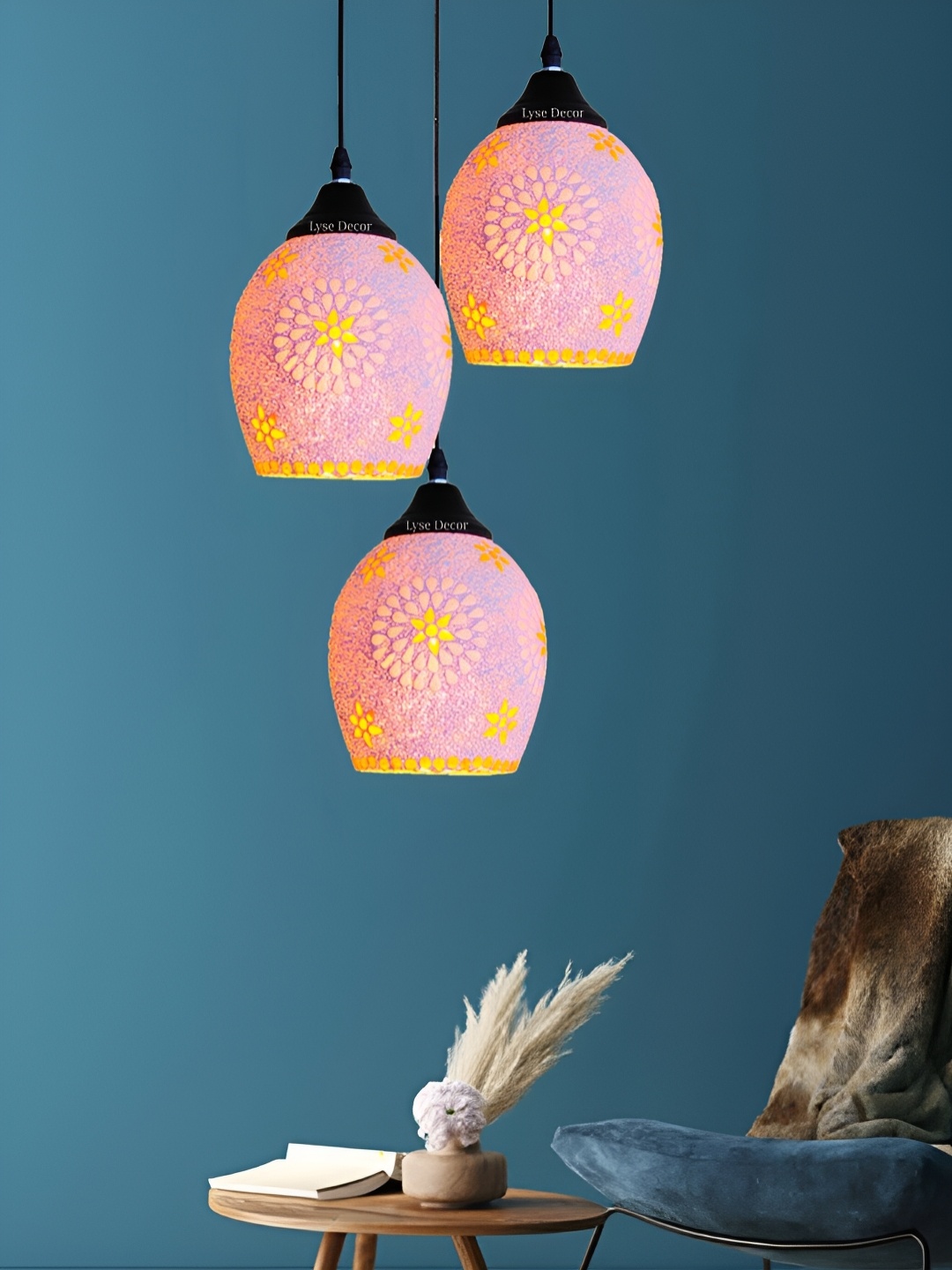 

Lyse Decor White Contemporary Metal Spherical Ceiling Lamp