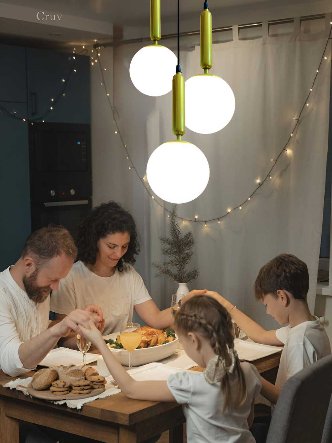 

BrightLyt Gold-Toned & Blue Round Contemporary Ceiling Lamps