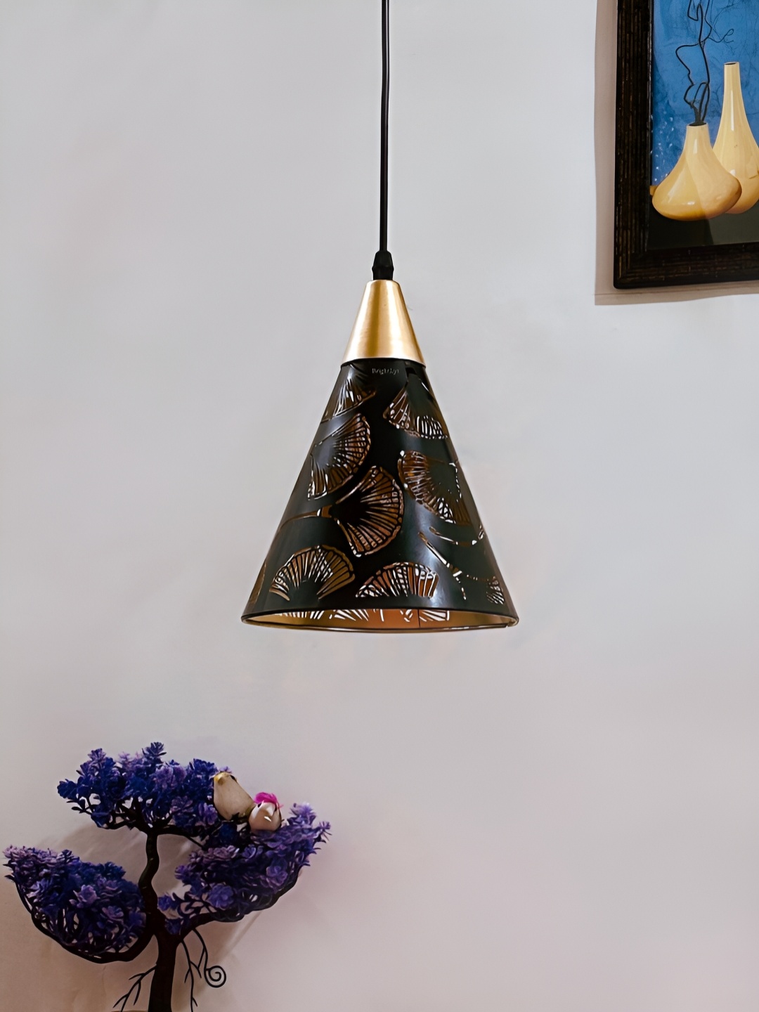 

BrightLyt Black Triangle Shape Ceiling Lamp