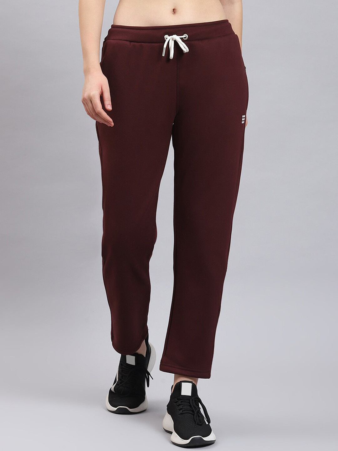 

rock.it Women Mid-Rise Track Pant, Maroon