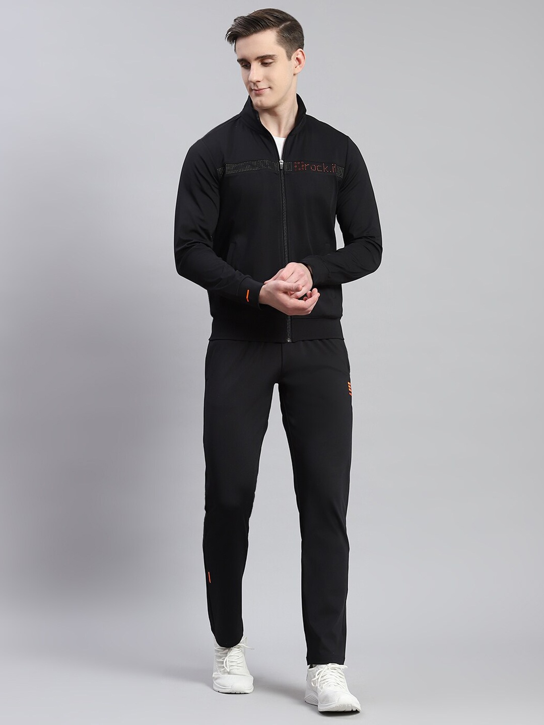 

rock.it Mock Collar Mid-Rise Tracksuits, Black