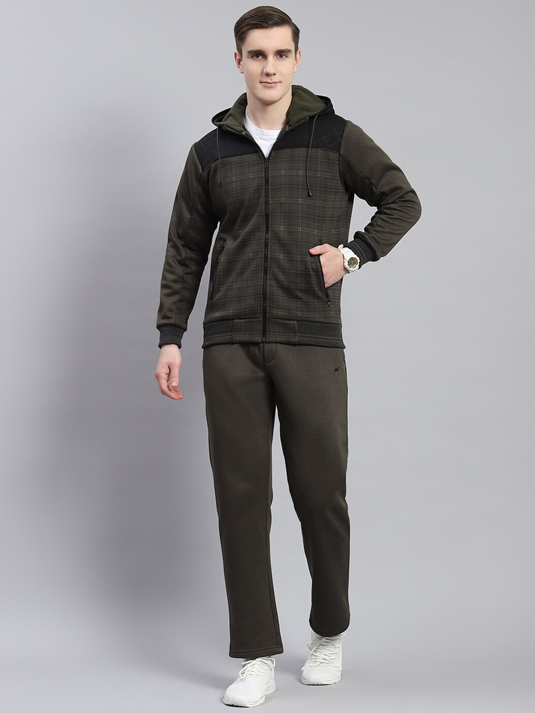 

Monte Carlo Hooded Mid-Rise Tracksuits, Olive