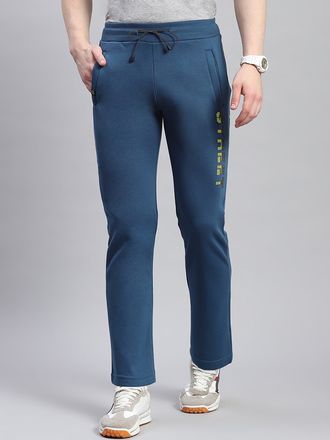 

Monte Carlo Men Mid-Rise Track Pant, Teal