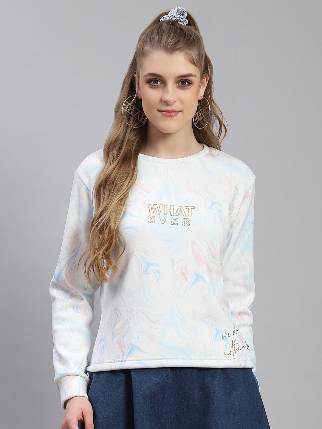 

Monte Carlo Typography Printed Sweatshirt, Turquoise blue