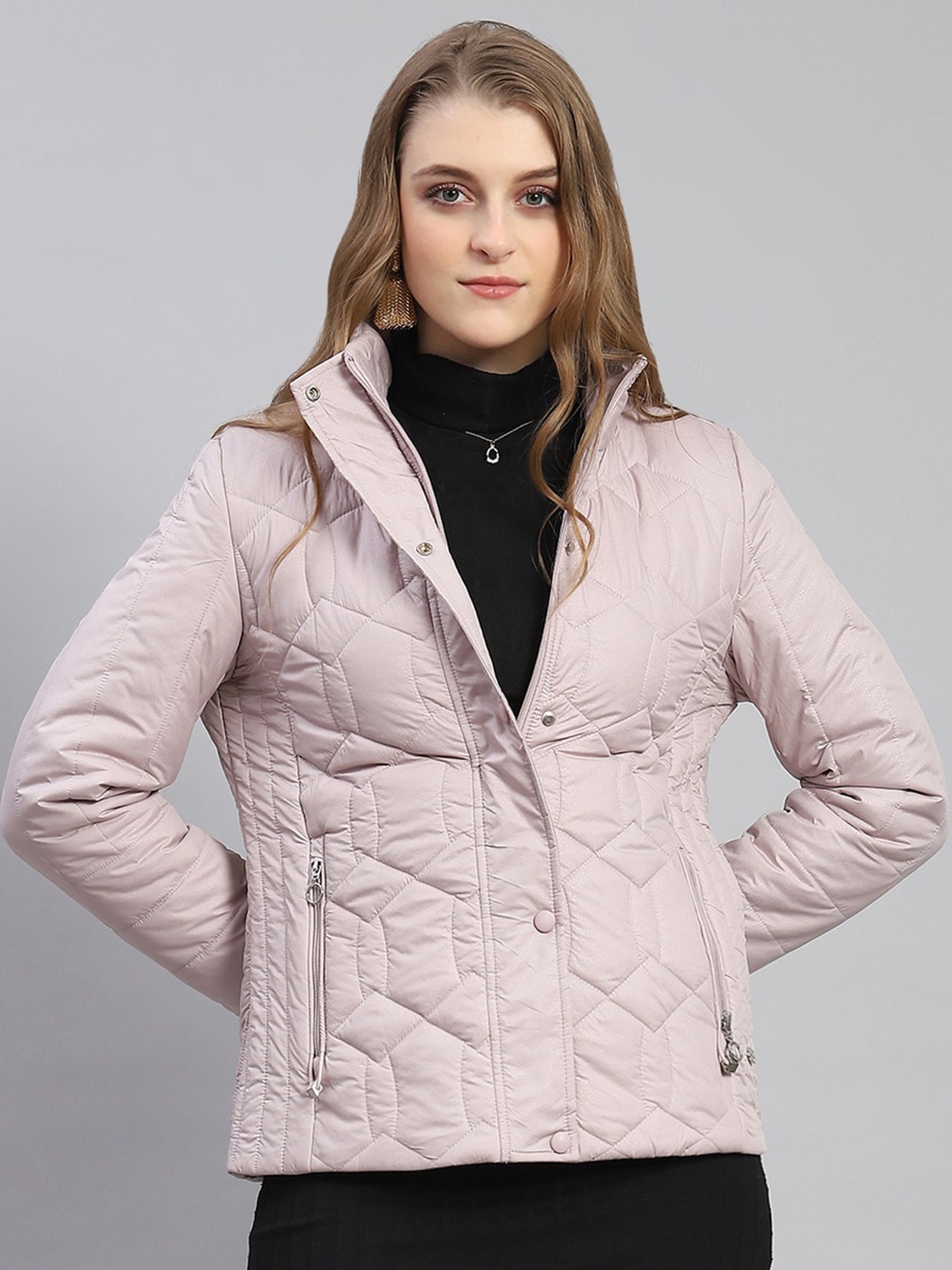 

Monte Carlo Hooded Lightweight Quilted Jacket, Pink