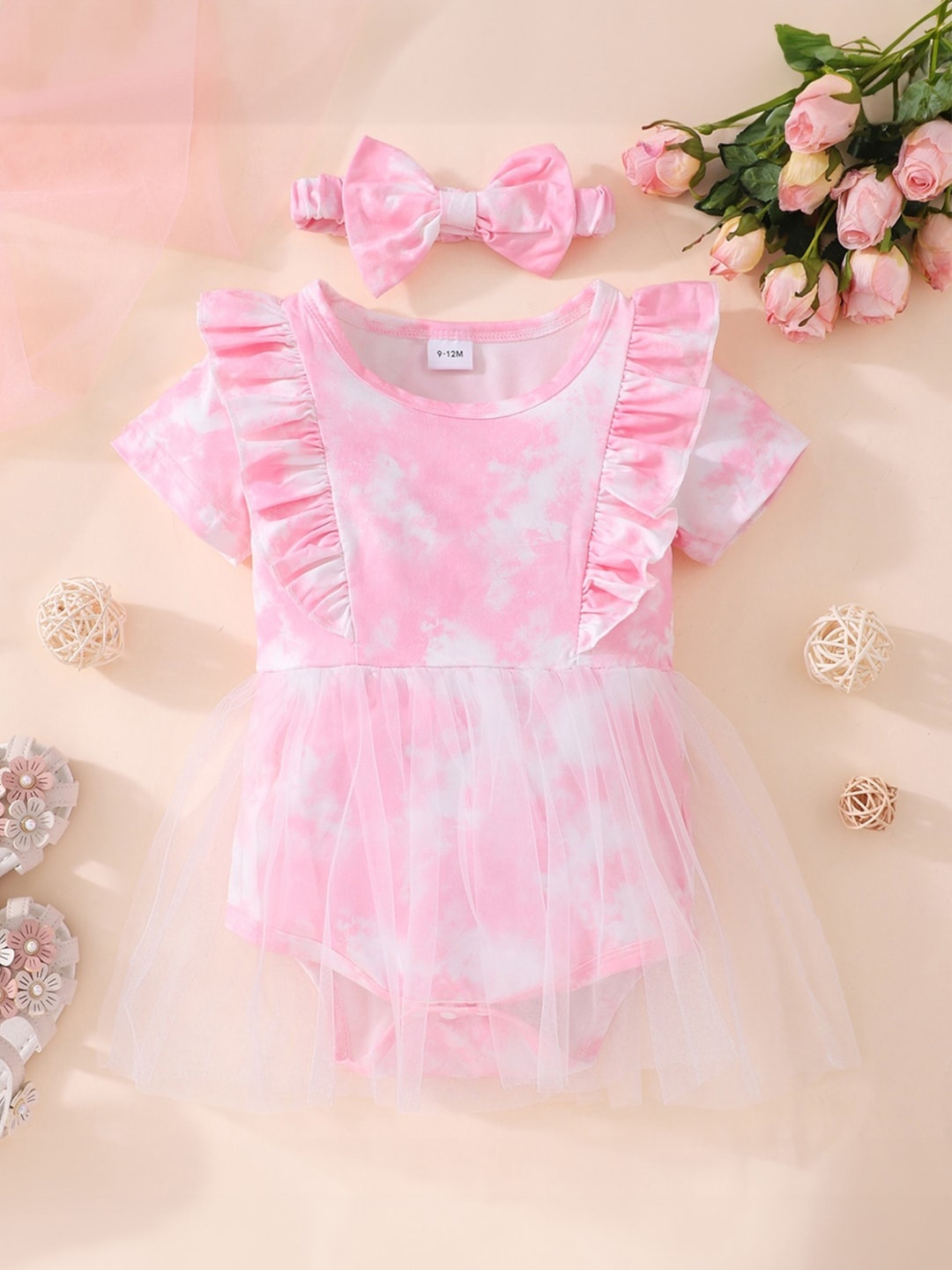 

StyleCast Girls Pink Tie & Dye Ruffles Fit & Flare Dress