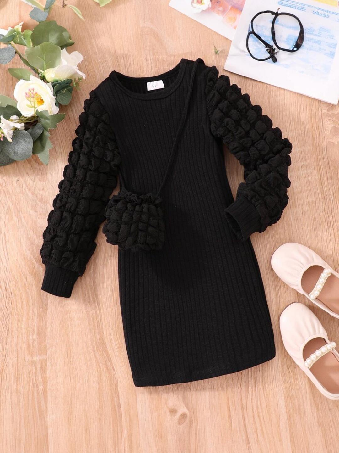 

StyleCast Black Girls Striped A-Line Dress