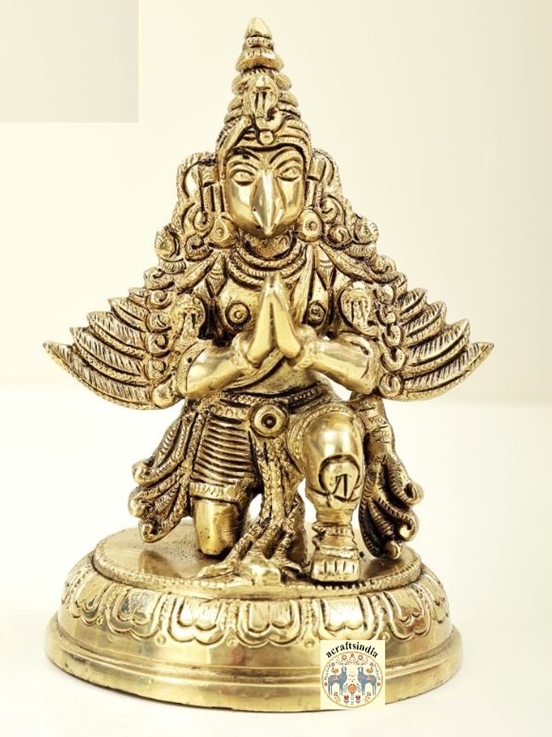 

acraftsindia Gold-Toned Radhakrishna Brass Religious Idol Showpiece