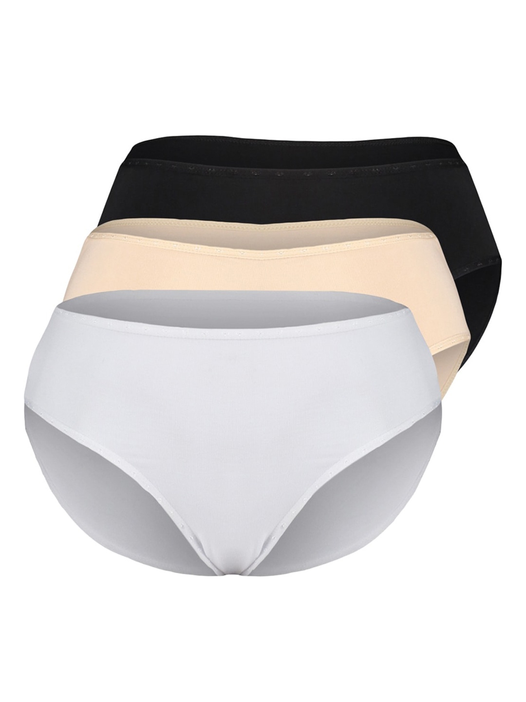 

Trendyol Pack Of 3 Cotton Basic Briefs, Black