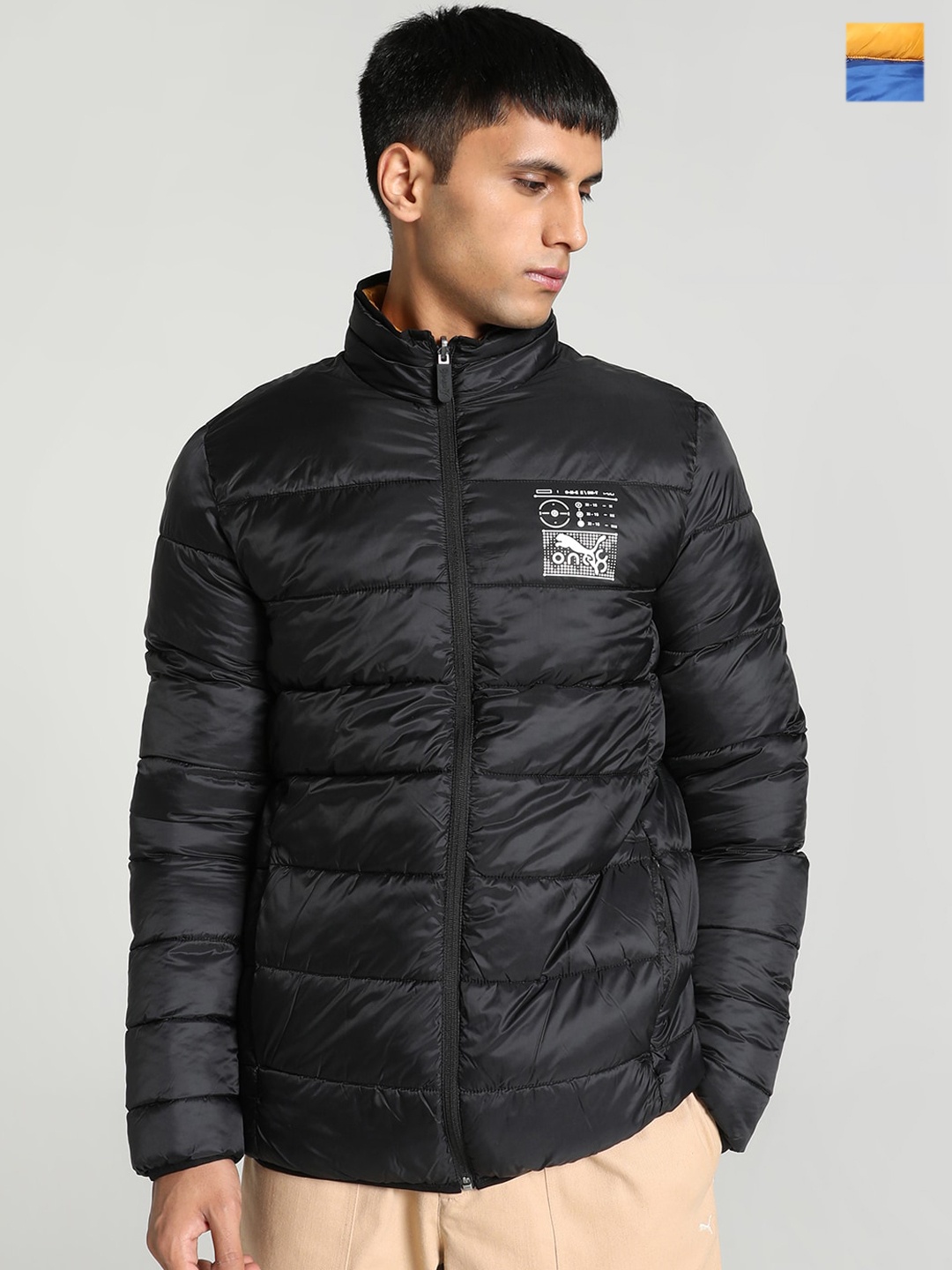 

one8 x PUMA Reversible Slim Fit Puffer Jacket, Black