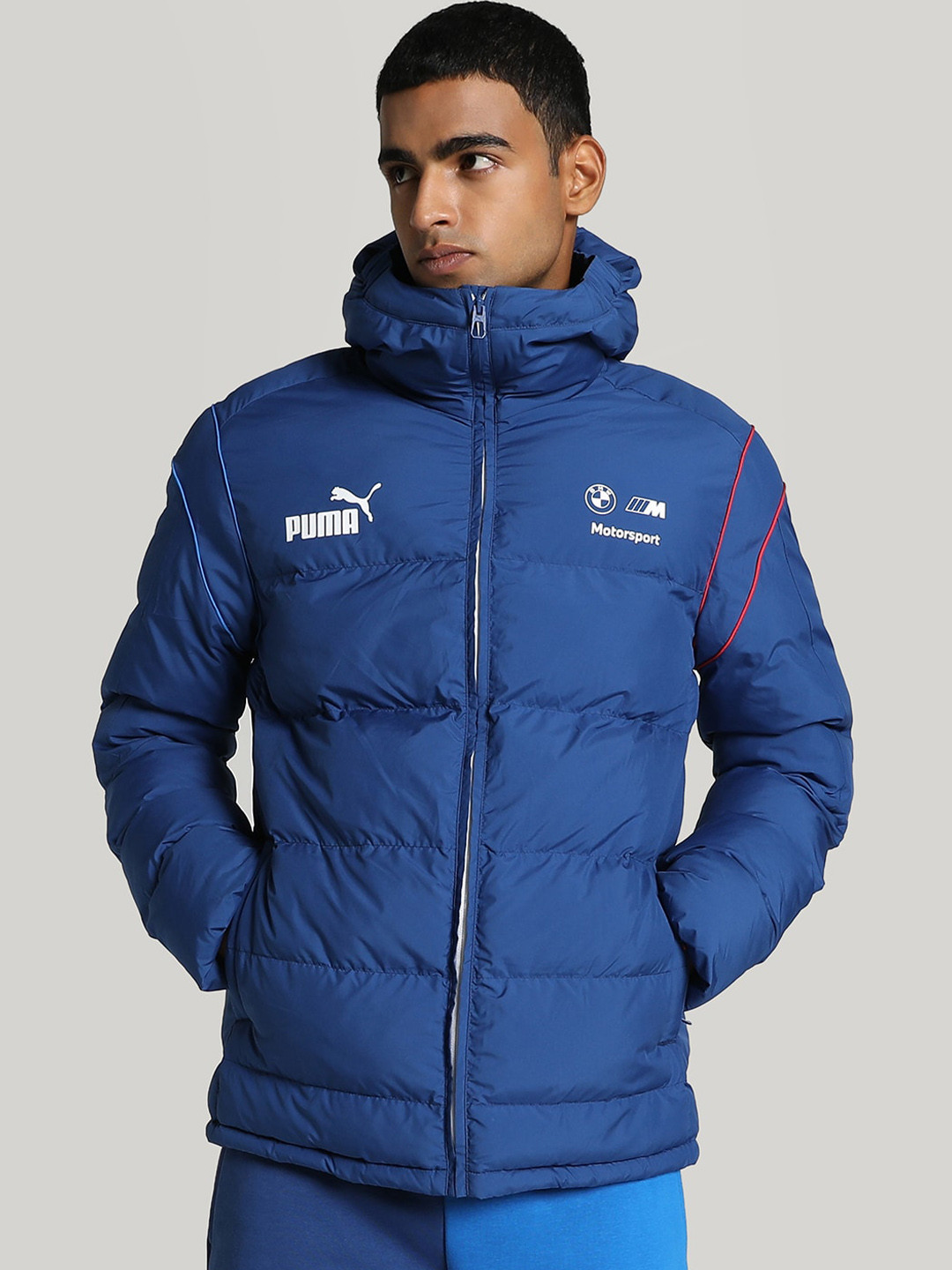 

PUMA Motorsport BMW M Motorsport MT7 Ecolite Hooded Padded Jacket, Blue
