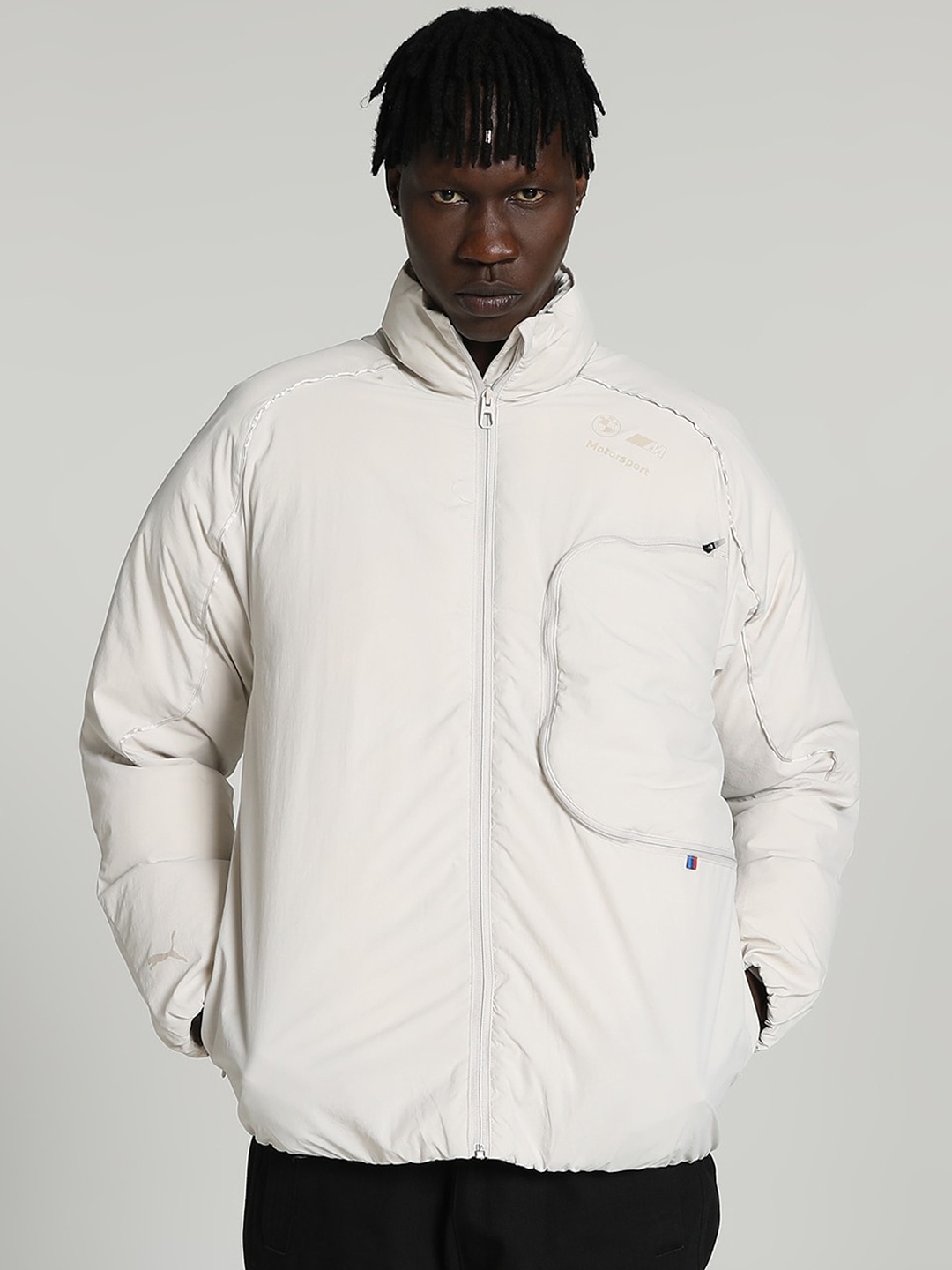 

PUMA Motorsport Mock Collar Padded Jacket, White