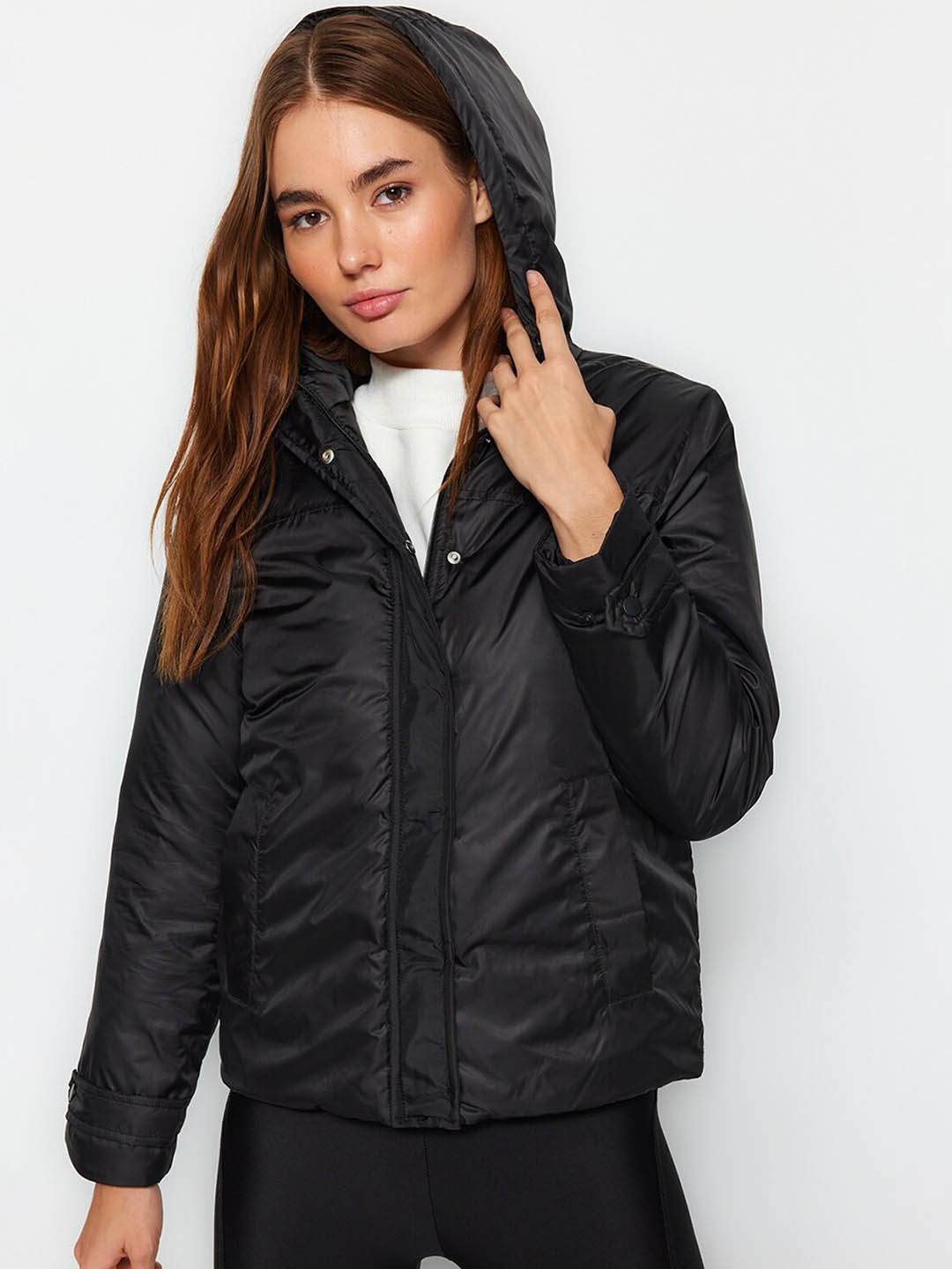 

Trendyol Hooded Puffer Jacket, Black