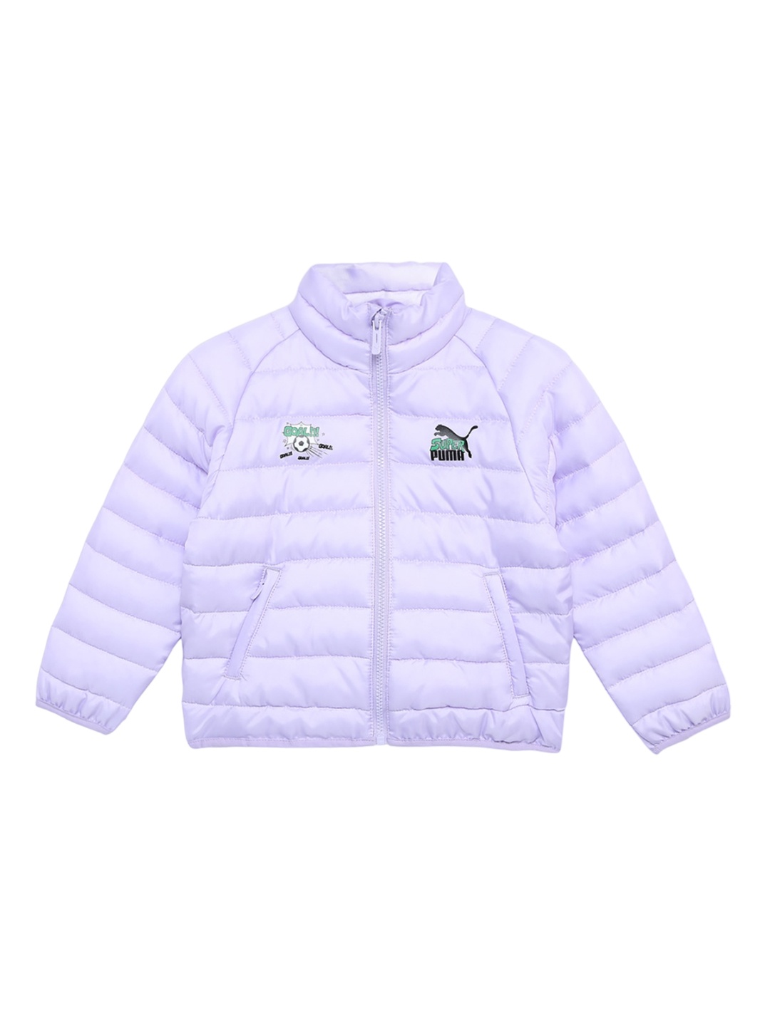 

Puma Super Girls Stand Collar Padded Jacket, Violet