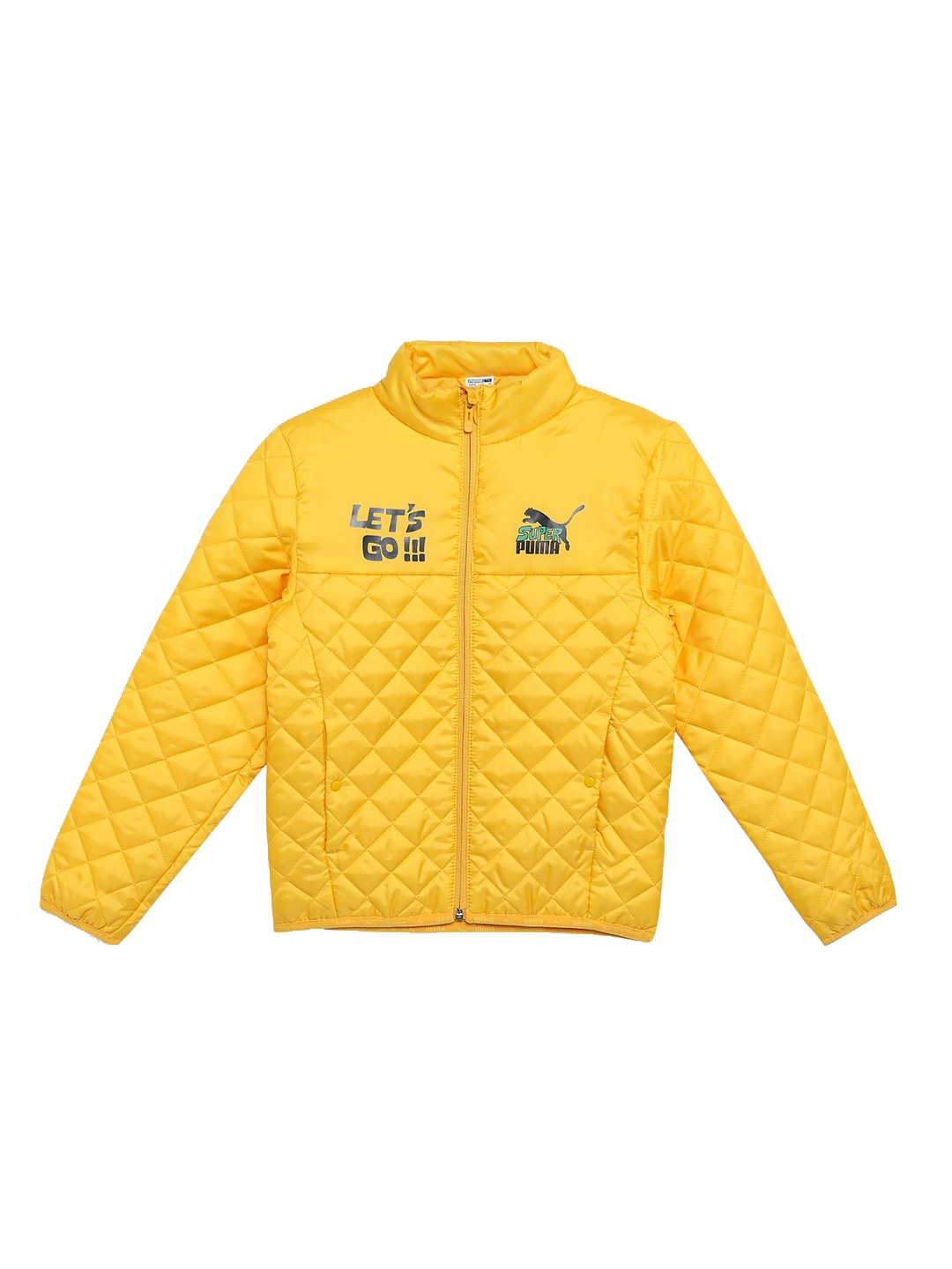 

Puma Super Boys Mock Collar Padded Jacket, Yellow