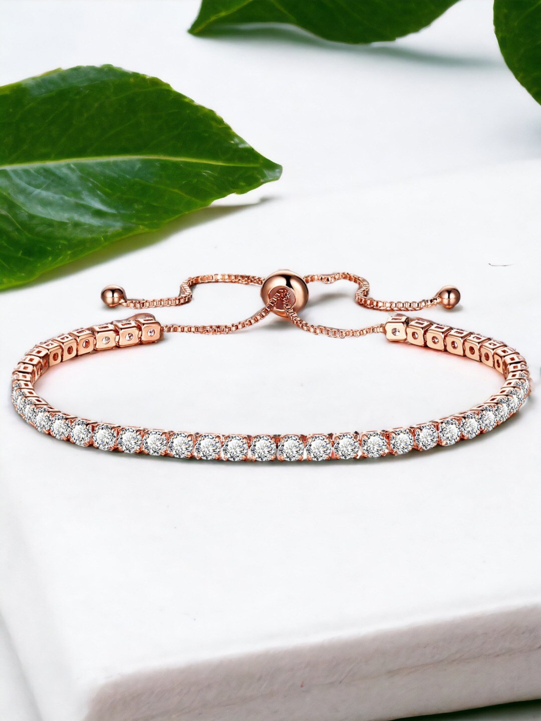 

Jewels Galaxy Rose Gold Plated Wraparound Bracelet