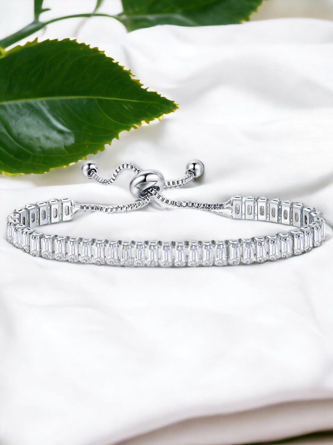 

Jewels Galaxy Silver Plated Wraparound Bracelet