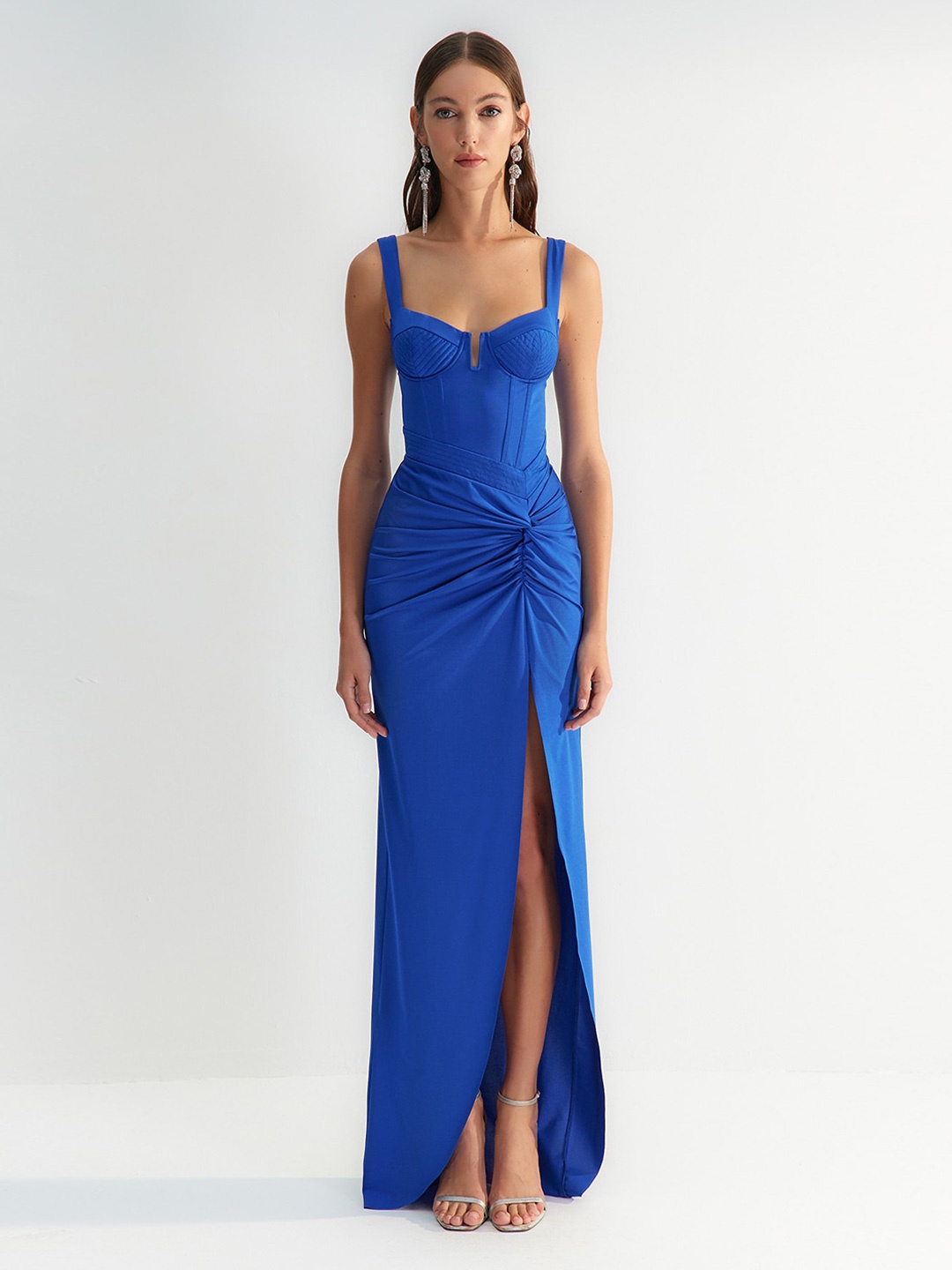 

Trendyol Sweetheart Neck Maxi Dress, Blue