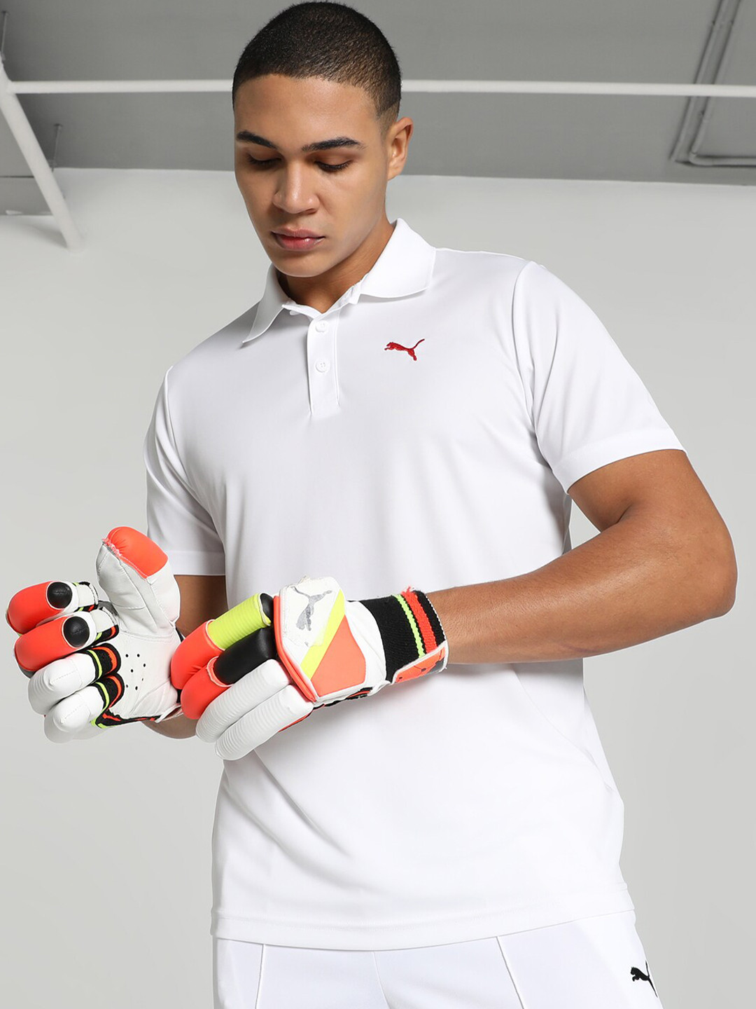 

Puma Cricket Team Polo Collar T-shirt, White
