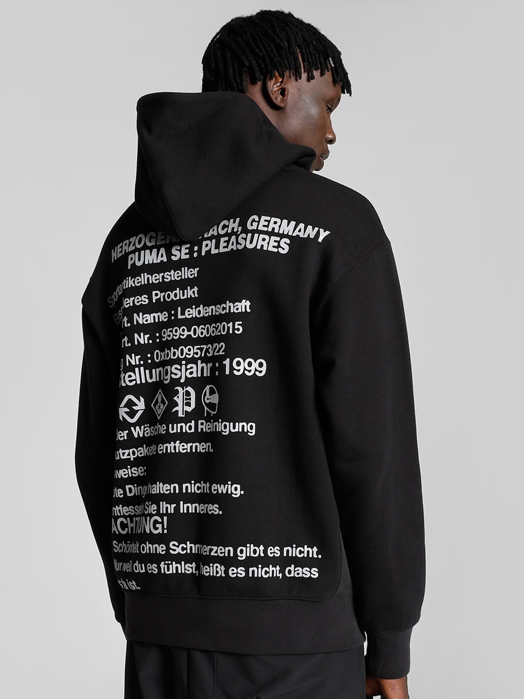 

Puma x PLEASURES Hooded Sweatshirt, Black
