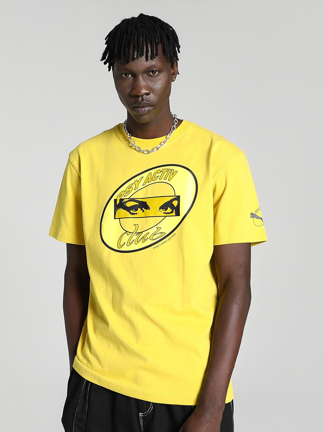 

Puma Unisex PERKS AND MINI Graphic T-Shirt, Yellow