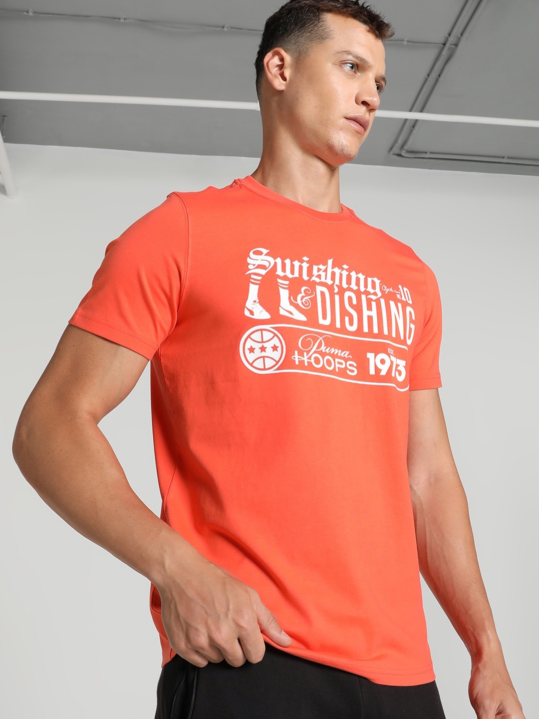 

Puma Clyde's Closet Basketball T-Shirt, Orange