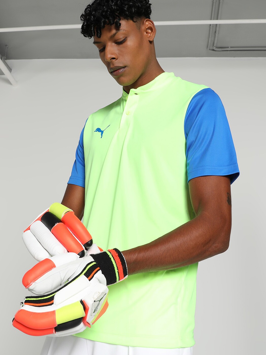 

Puma Cricket Team Polo T-Shirt, Lime green