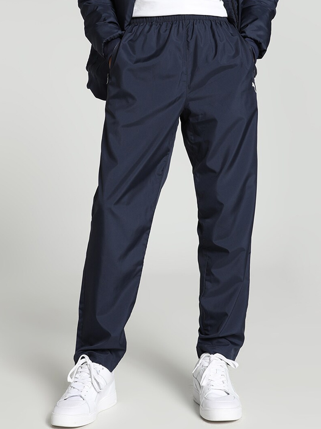 

Puma Woven Men Tapered Mid-Rise Track Pants, Blue