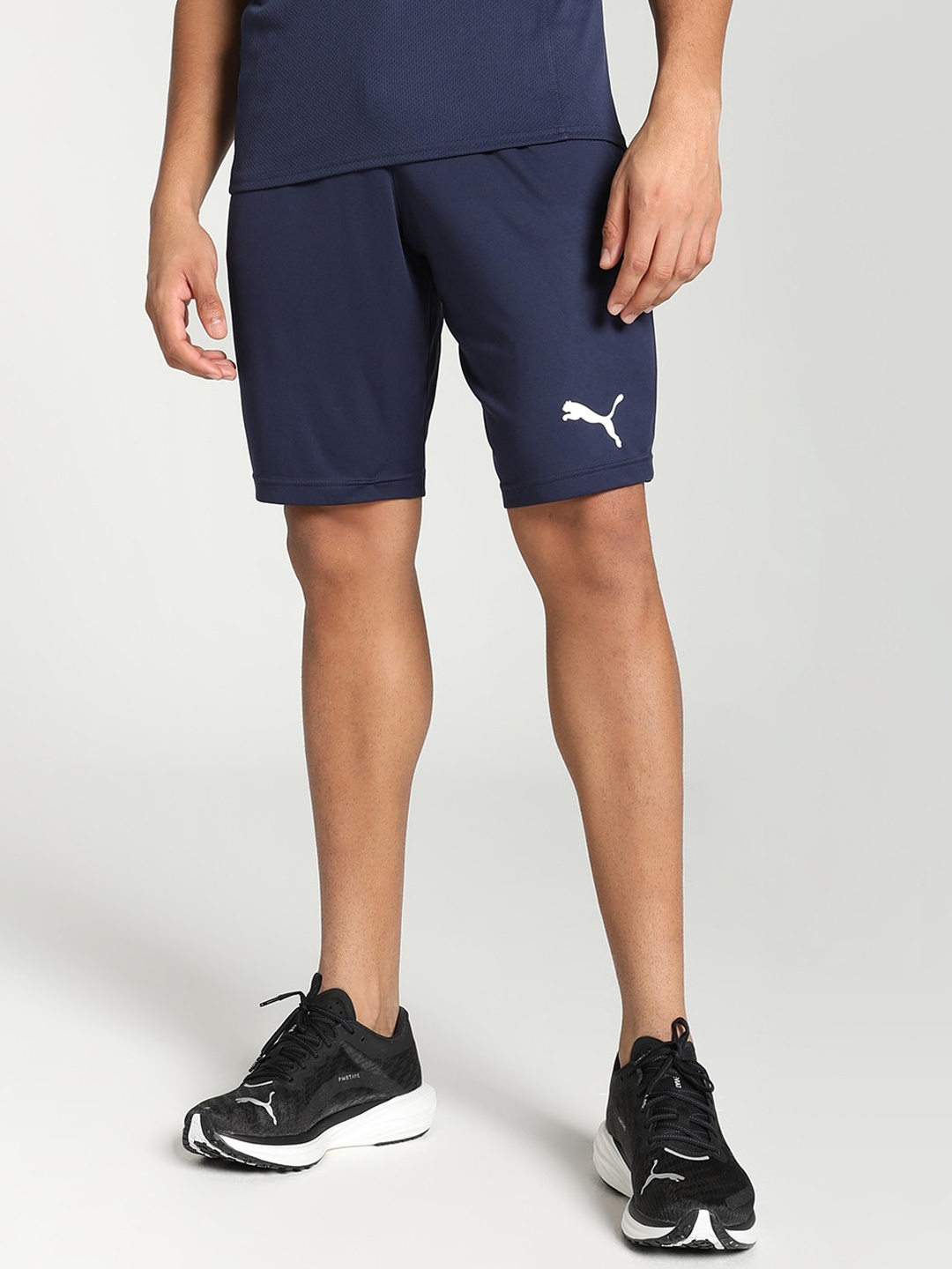 

Puma ACTIVE Interlock Men Mid-Rise Sports Shorts, Blue