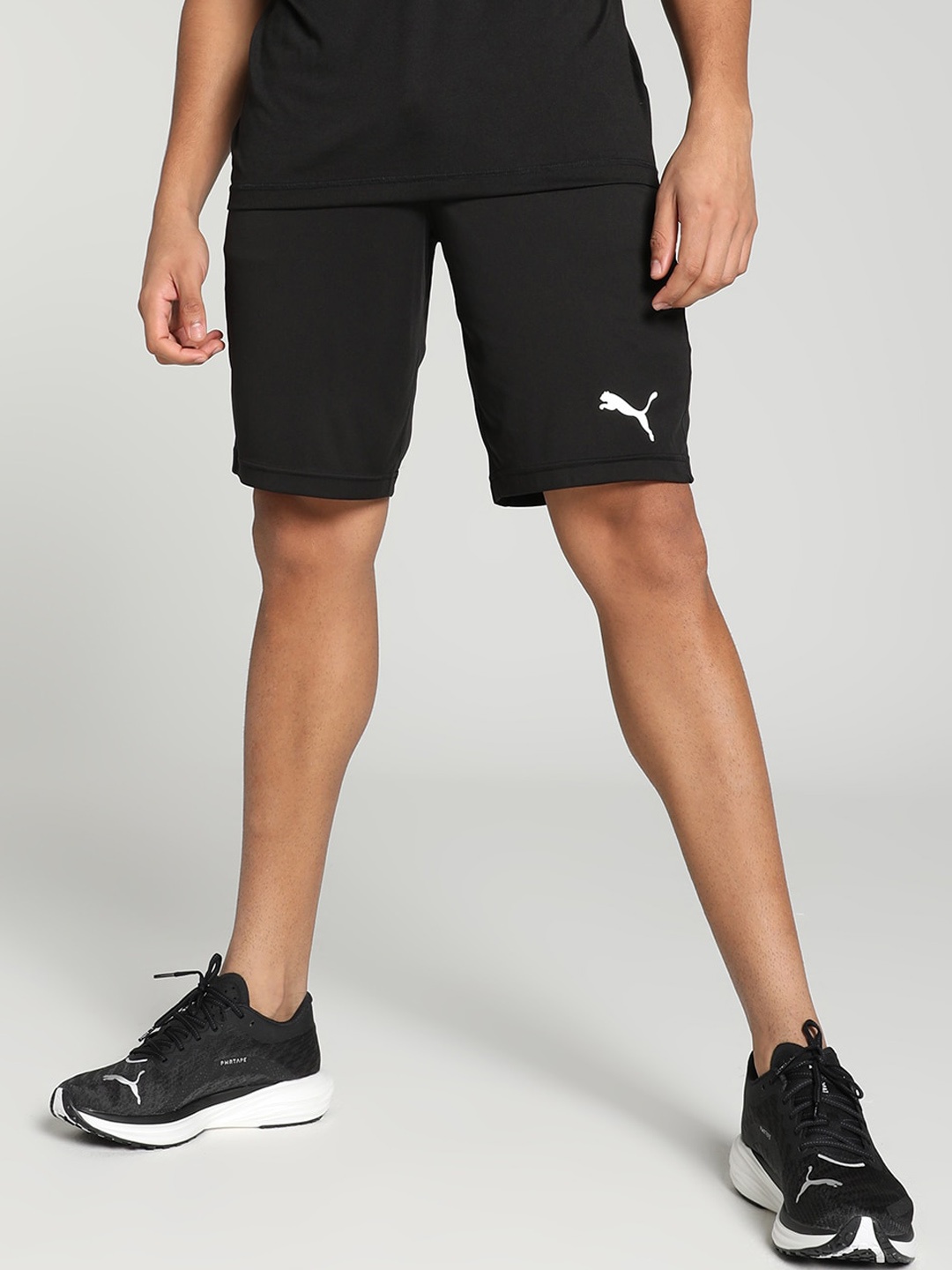 

Puma ACTIVE Interlock Men Mid-Rise Sports Shorts, Black