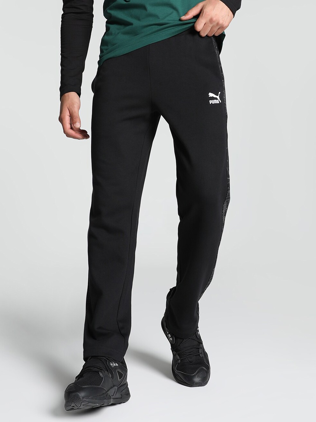 

Puma Men T7 Paisley Track Pants, Black