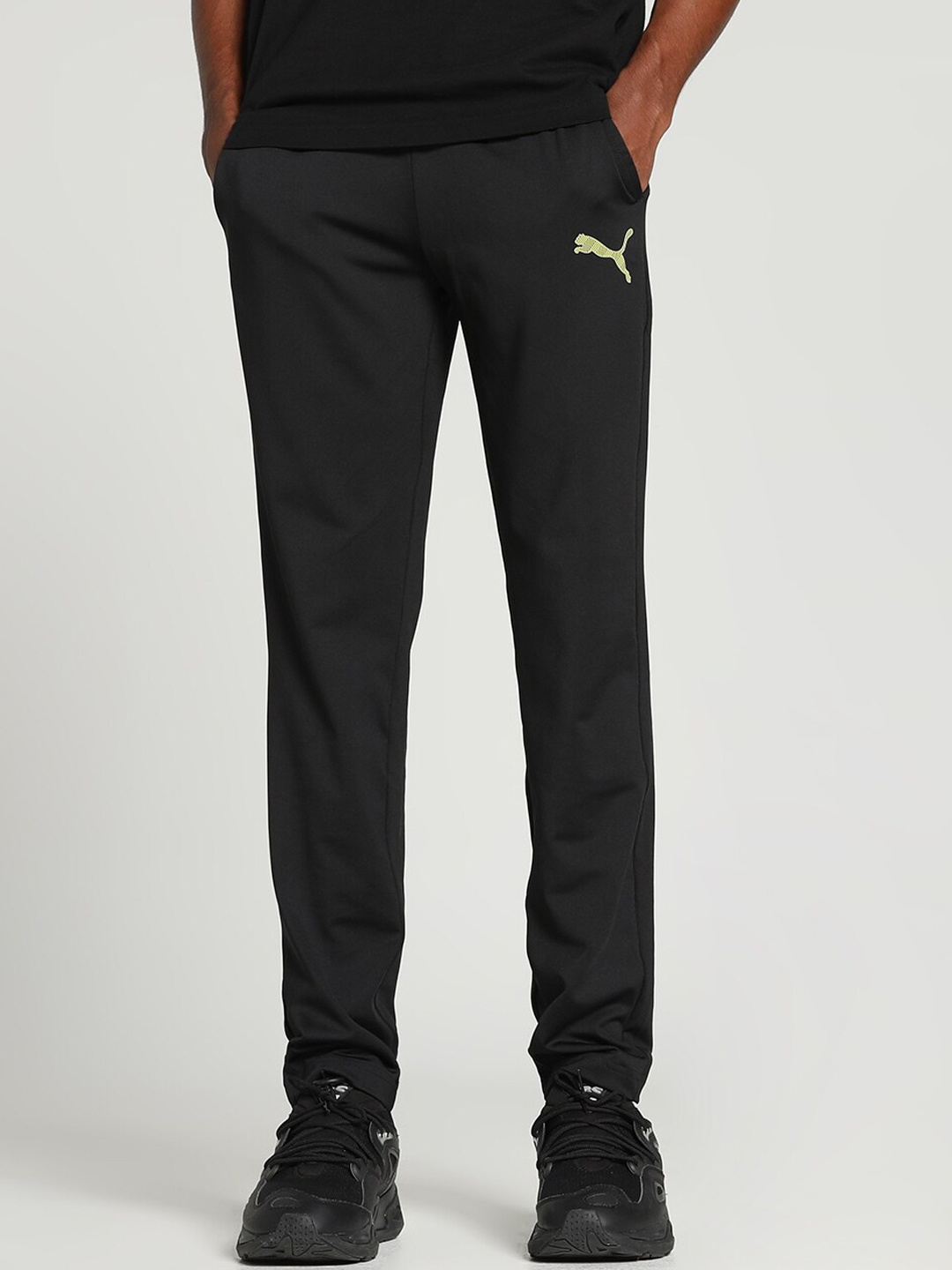 

Puma Active Graphic Men Slim Fit Track Pants, Black