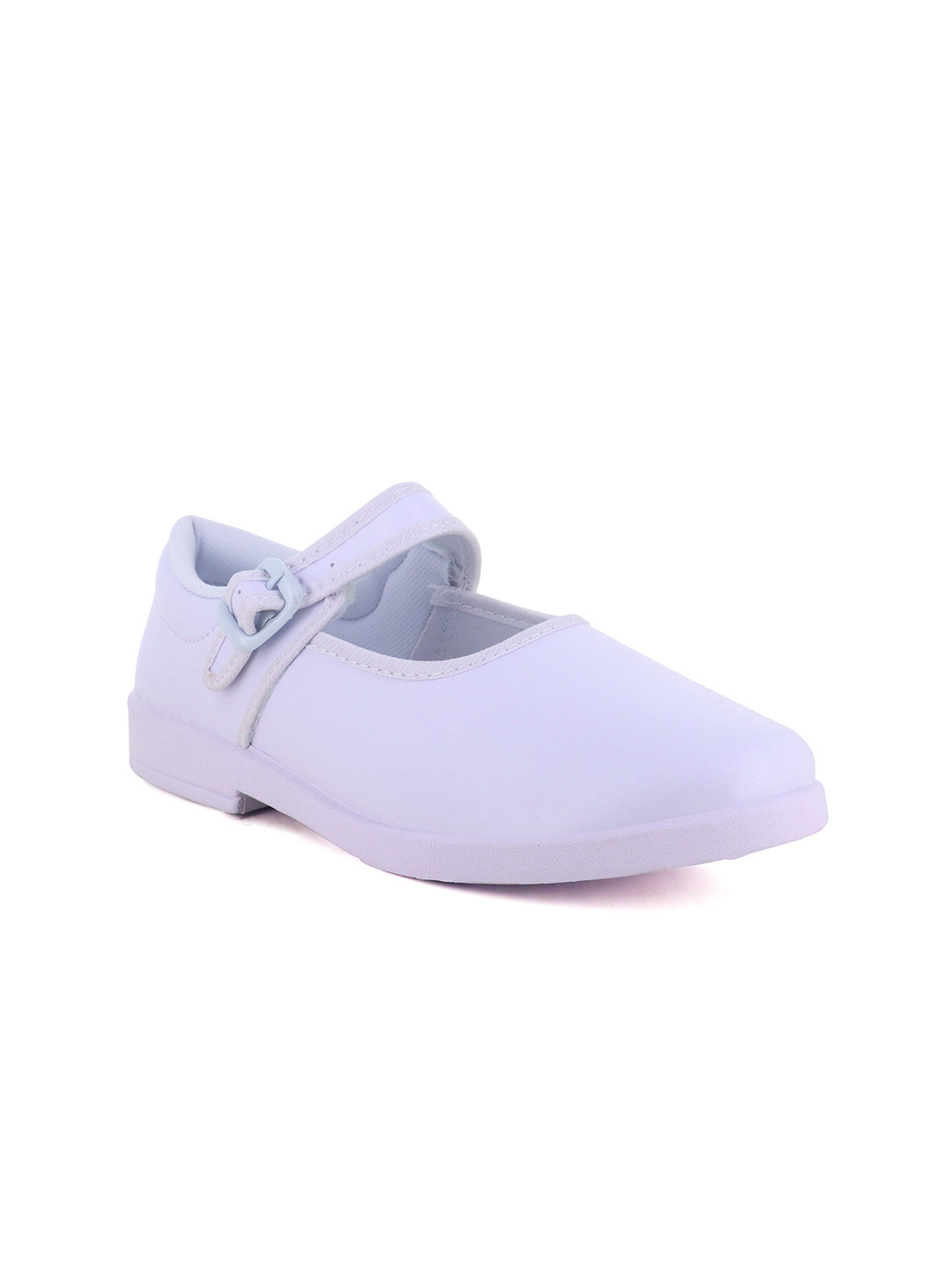 

Sparx Girls Comfort Insole Buckle School Shoe, White