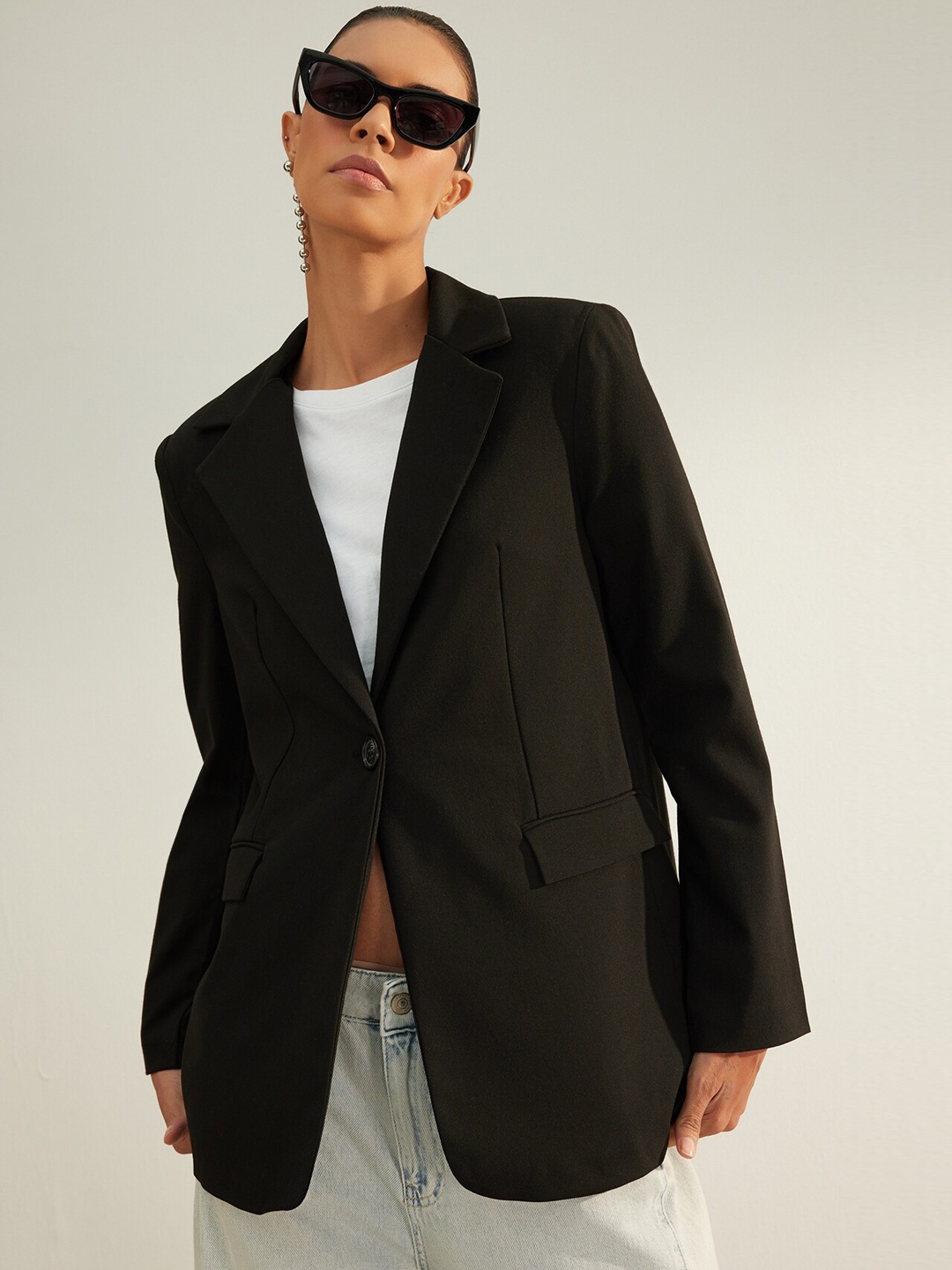 

Trendyol Single Breasted Formal Blazer, Black