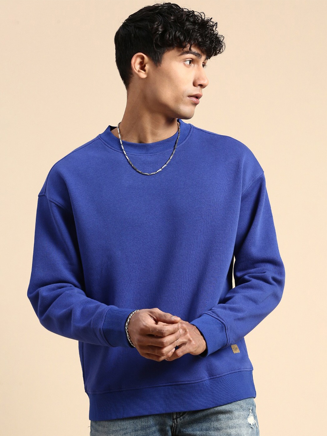 

The Roadster Lifestyle Co. Blue Relaxed Fit Basic Sweatshirt