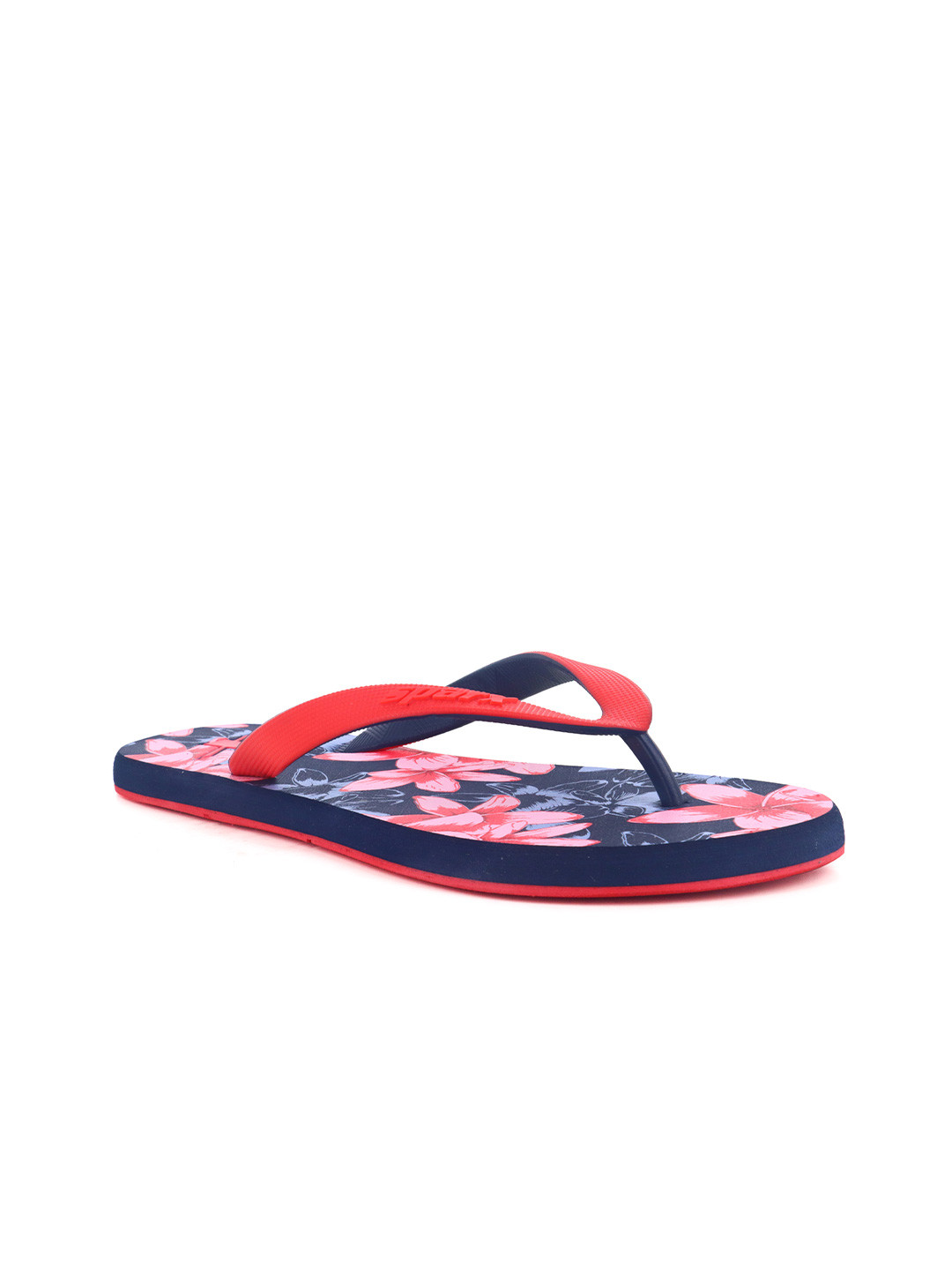 

Sparx Women Printed Thong Flip-Flops, Navy blue
