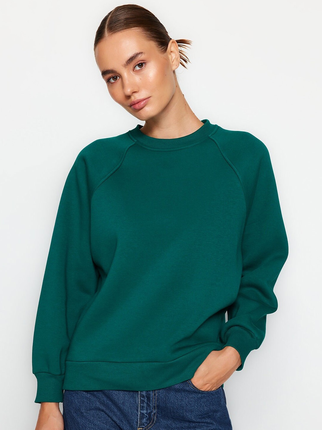 

Trendyol Long Sleeves Pullover, Green