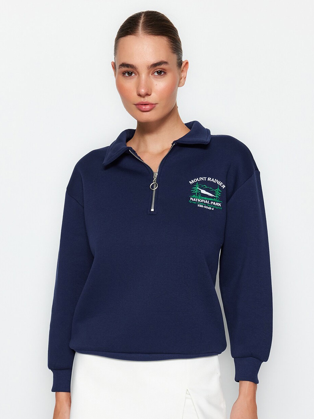 

Trendyol Long Sleeves Pullover, Navy blue