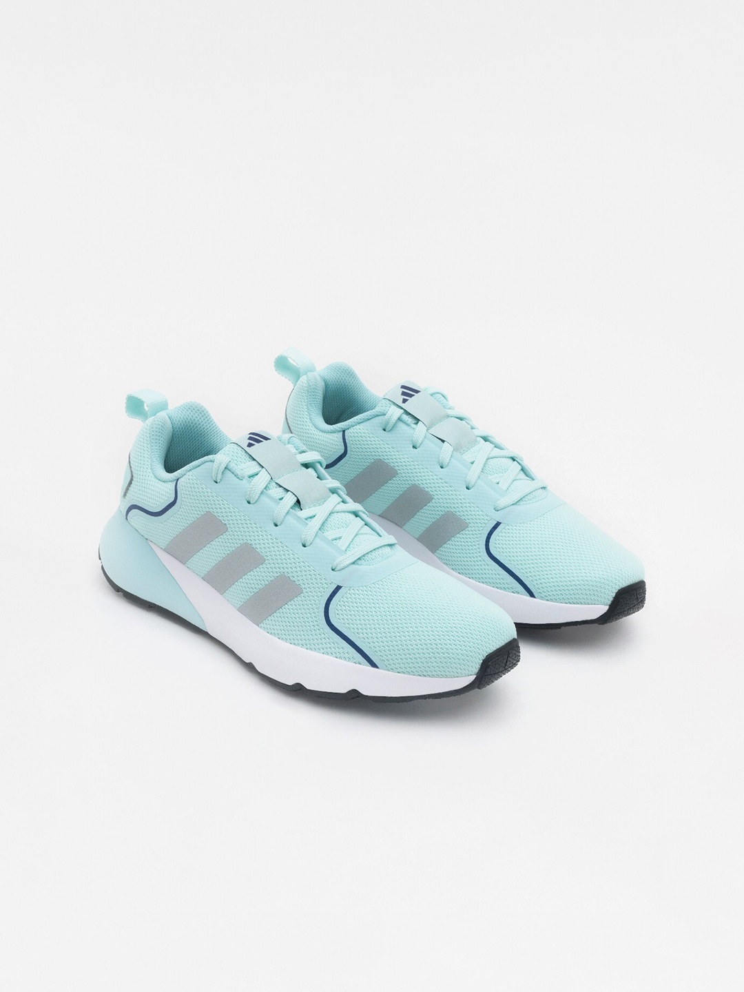 

ADIDAS Women RayRun Textured Running Shoes, Turquoise blue