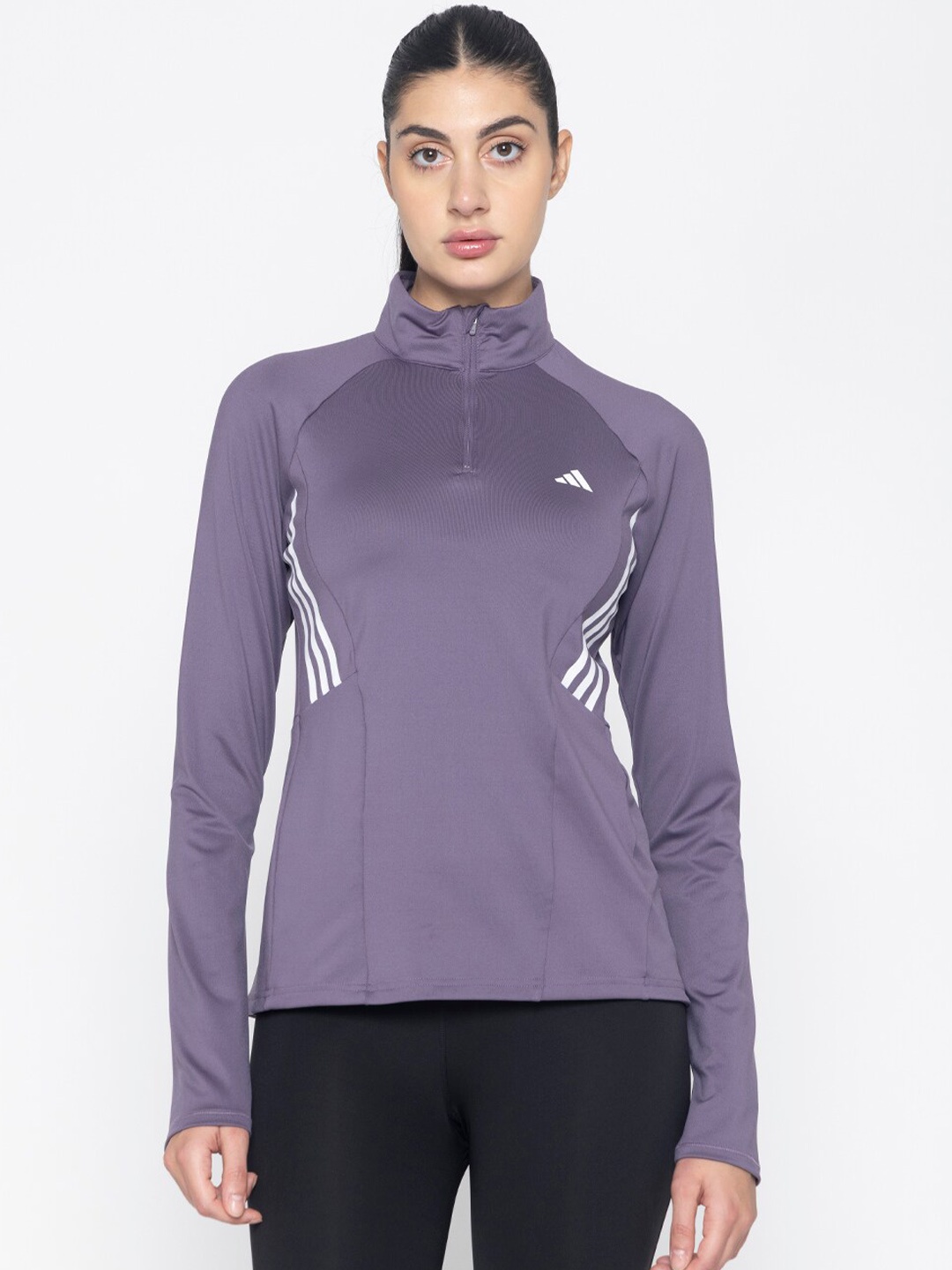 

ADIDAS AEROREADY Hyperglam 1/4-Zip Sports Jacket, Purple