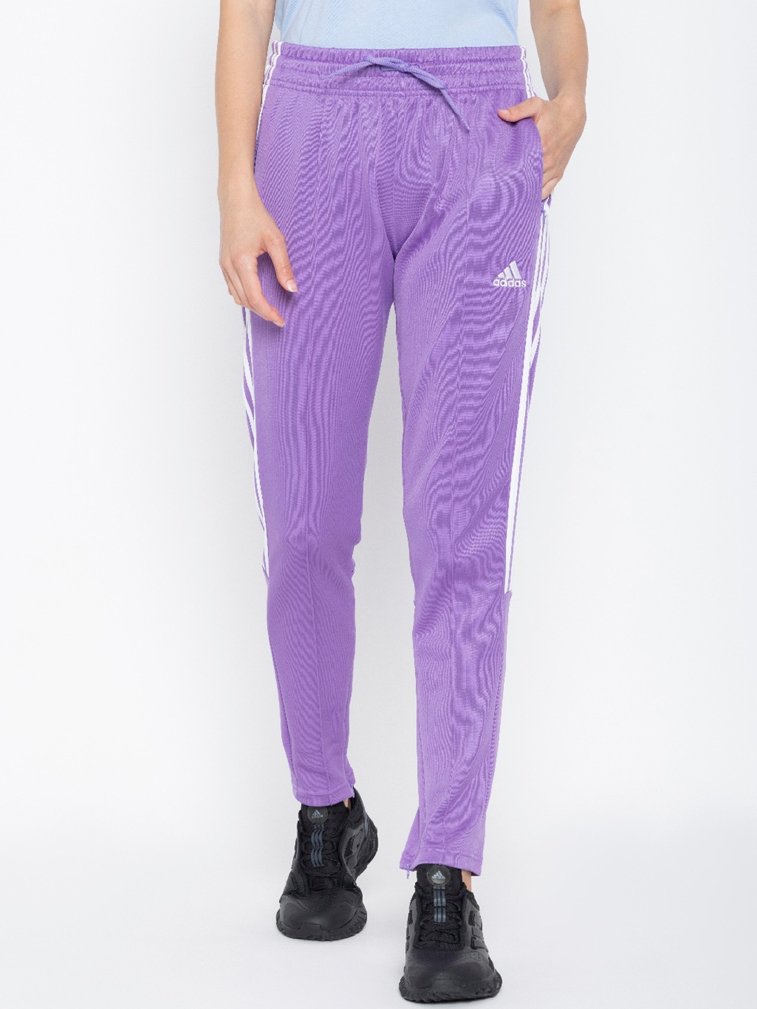 

ADIDAS Women W TIRO ADV TP Side-Striped Details Joggers, Purple