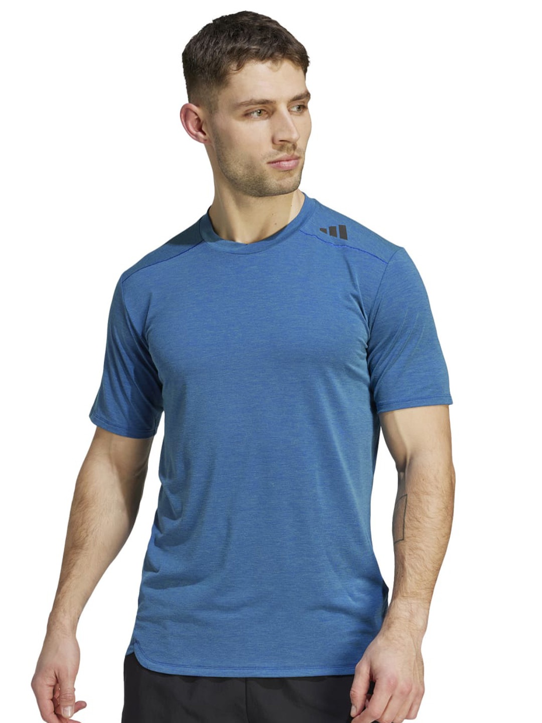 

ADIDAS D4t HiiT Cs Tee Round Neck Short Sleeves Training T-shirt, Blue