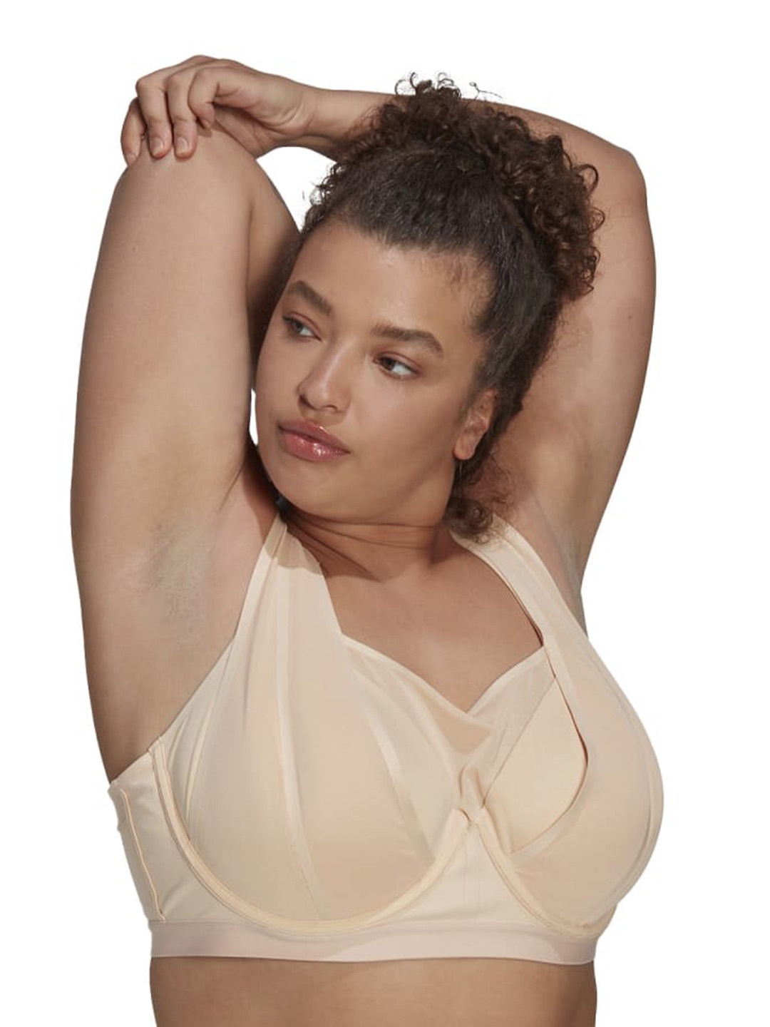 

ADIDAS 11H HS Lightly Padded Sports Bra, Beige