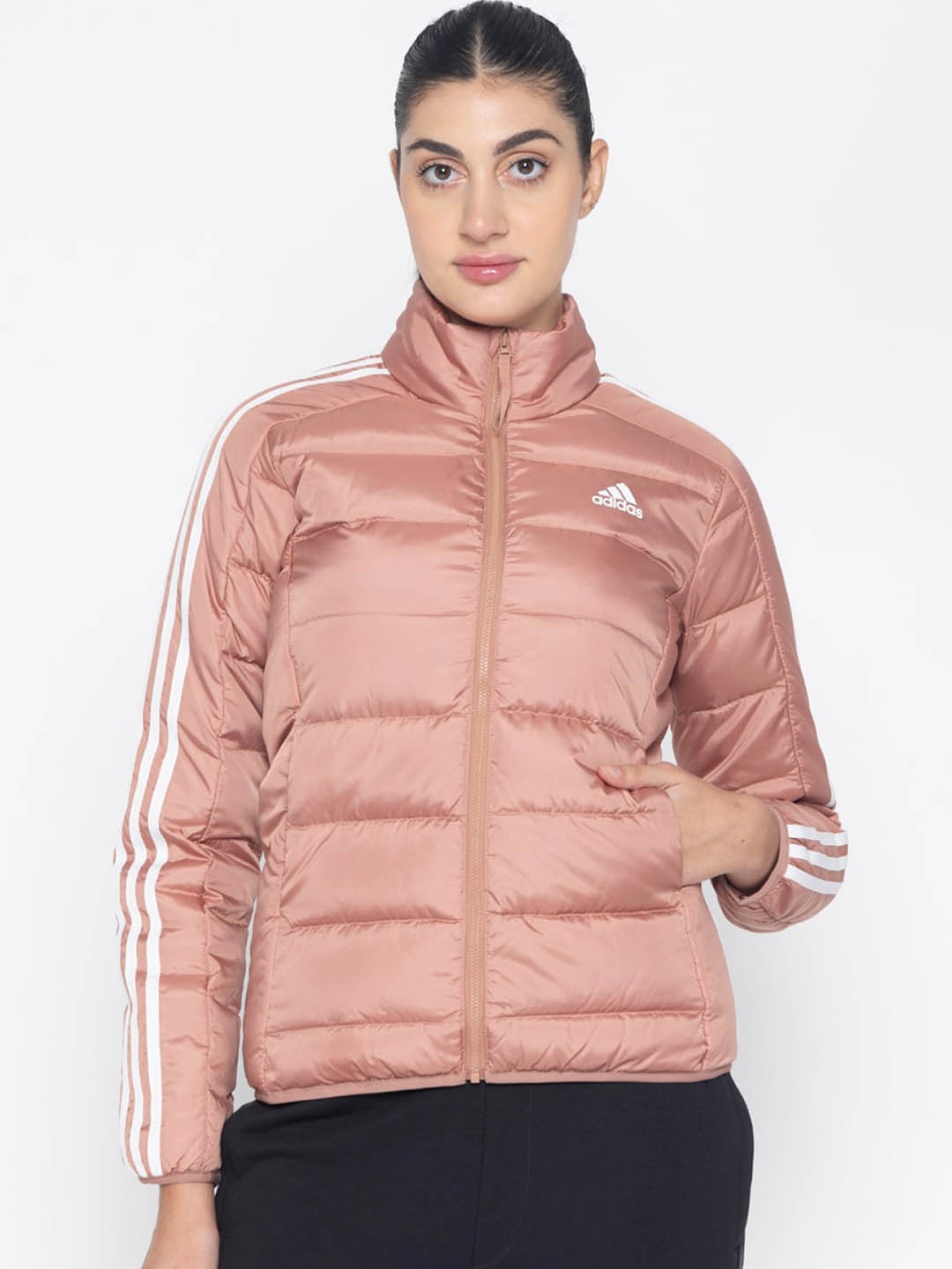 

ADIDAS Essentials 3-Stripes Light Down Jacket, Red