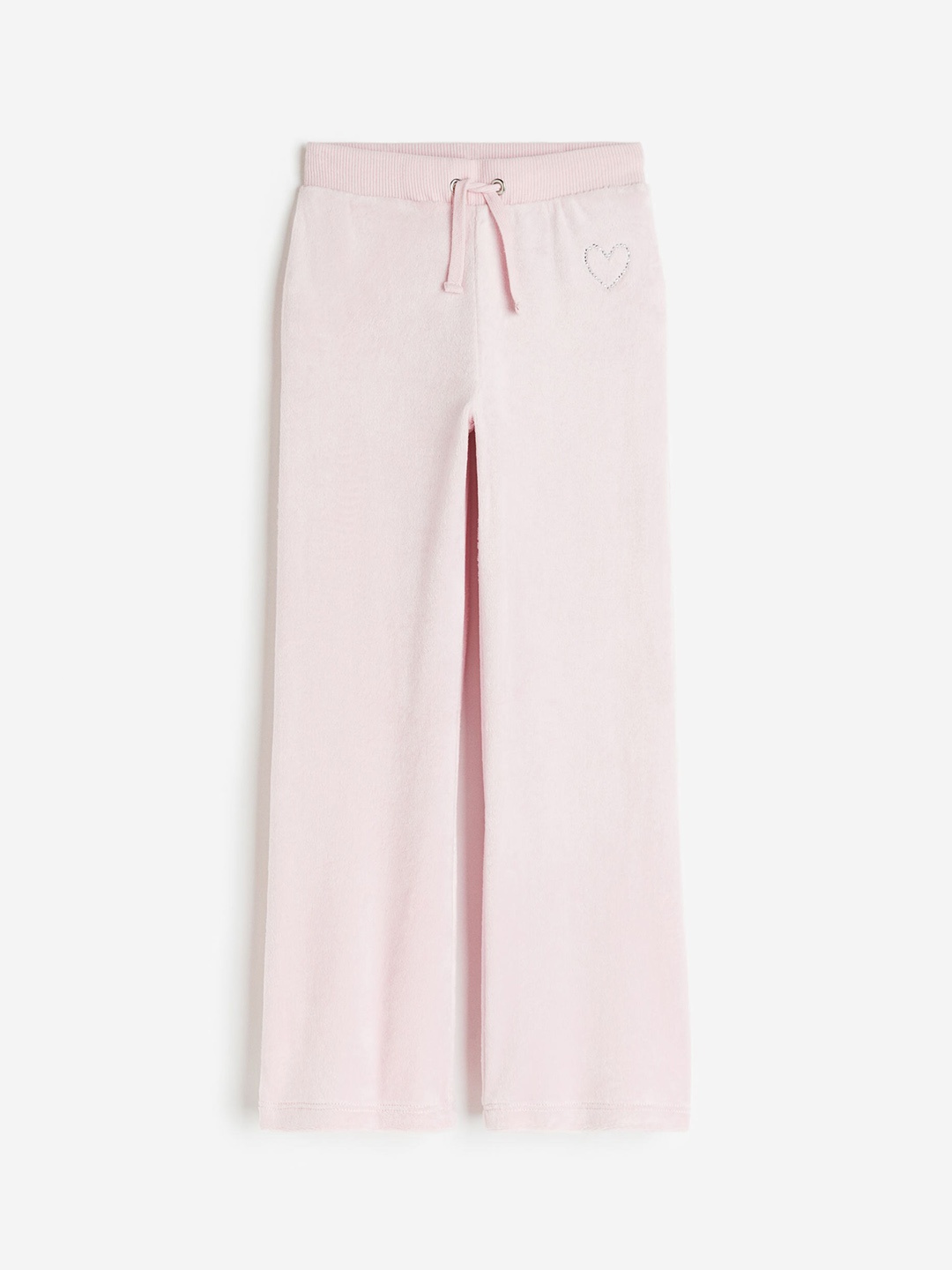 

H&M Girls Velour Trousers, Pink